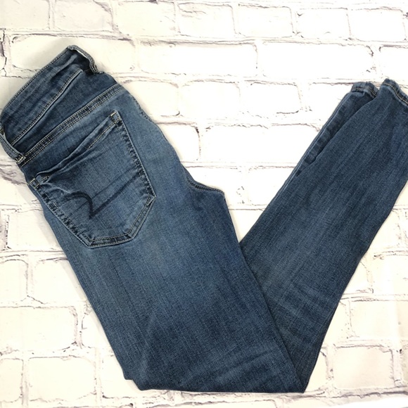 American Eagle Medium Wash Jeggings - Picture 5 of 7